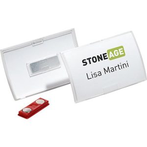 Durable Namensschilder Click Fold, mit Magnet, 40 x 75 mm, 10 Stück Durable Namensschilder Click Fold, mit Magnet, 40 x 75 mm, 10 Stück