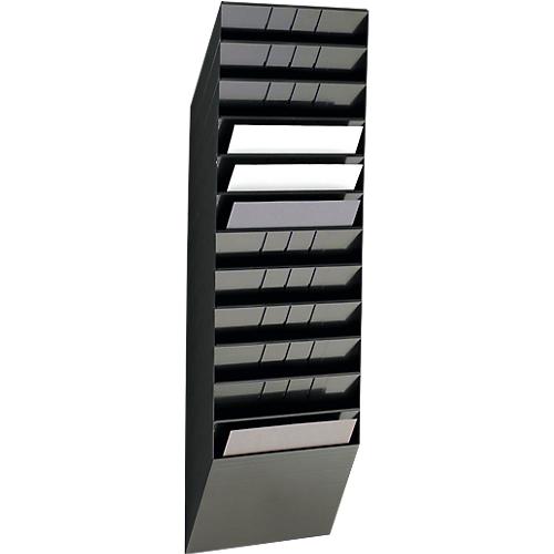 Durable Prospektspender Flexiboxx 12, 12 Spender, A4, quer, schwarz