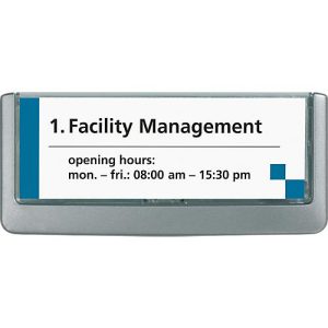 Durable Türschild Click Sign, B 149 x H 52,5 mm, 5 Stück, graphit Durable Türschild Click Sign, B 149 x H 52,5 mm, 5 Stück, graphit
