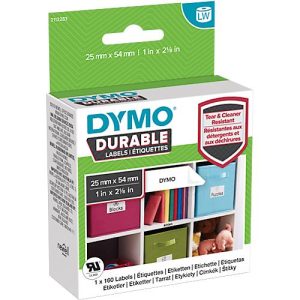 DYMO LabelWriter Hochleistungs-Etiketten, permanent, 25 x 54 mm, 1 x 160 Stück DYMO LabelWriter Hochleistungs-Etiketten, permanent, 25 x 54 mm, 1 x 160 Stück