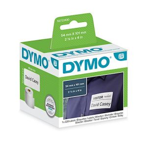 DYMO LabelWriter Versand-/Namens-Etiketten, permanent, 101 x 54 mm, 220 Stück DYMO LabelWriter Versand-/Namens-Etiketten, permanent, 101 x 54 mm, 220 Stück