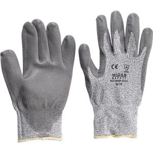DYNEEMA® Schutzhandschuhe, EN 388 Kategorie II, Schnittschutzklasse 3, HDPE-Fase & PU-Beschichtung, grau, 1 Paar, Größe 11 DYNEEMA® Schutzhandschuhe, EN 388 Kategorie II, Schnittschutzklasse 3, HDPE-Fase & PU-Beschichtung, grau, 1 Paar, Größe 11