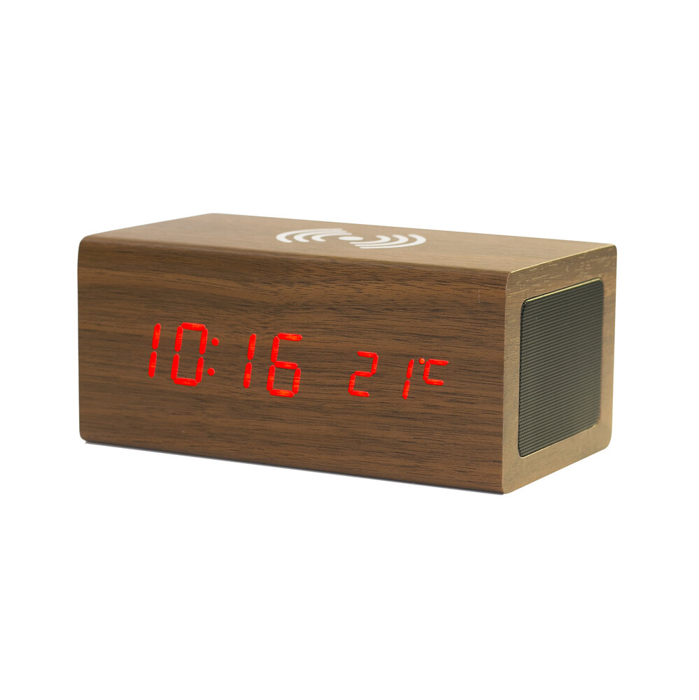 NIO-TEC Wecker mit Wireless Charger BT WC061