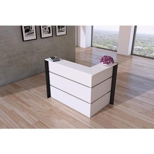 Eck-Theke Faro, melaminharzbeschichtet, ABS-Kanten, B 1500 x T 950 x H 1080 mm, weiß Eck-Theke Faro, melaminharzbeschichtet, ABS-Kanten, B 1500 x T 950 x H 1080 mm, weiß