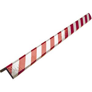 Eckschutzprofil Typ H+, 1-m-Stück, rot/weiß reflective