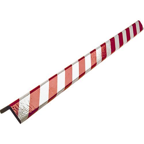 Eckschutzprofil Typ H+, 1-m-Stück, rot/weiß reflective
