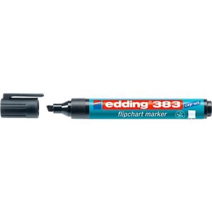edding 383 Flipchart-Marker, Keilspitze, schwarz, 1 Stück edding 383 Flipchart-Marker, Keilspitze, schwarz, 1 Stück