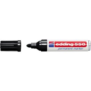edding 550 Permanent Marker, Rundspitze 3-4 mm, schwarz, 10 Stück edding 550 Permanent Marker, Rundspitze 3-4 mm, schwarz, 10 Stück