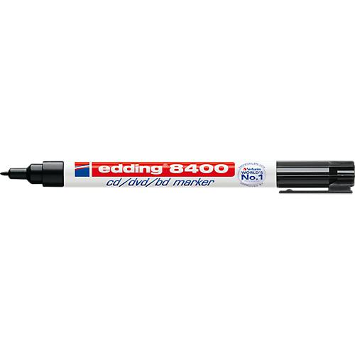 edding 8400, CD/DVD/Blu-ray Disc Marker, 1 Stück, schwarz