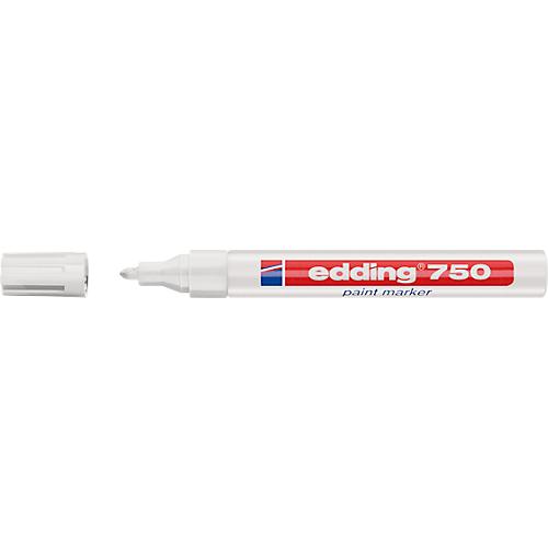 EDDING Lackmarker 750, 2-4 mm, weiß, 10 Stück
