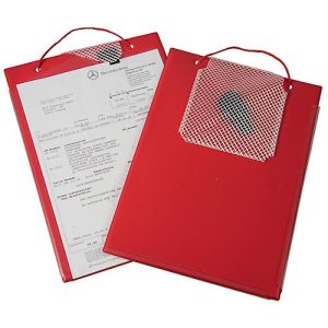 EICHNER Auftragstasche Edge, für DIN A4 Dokumente, Schlüsselfach, B 230 x T 5 x H 330 mm, 10 Stück, rot EICHNER Auftragstasche Edge, für DIN A4 Dokumente, Schlüsselfach, B 230 x T 5 x H 330 mm, 10 Stück, rot