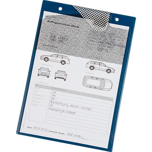 EICHNER Auftragstasche Secure, für DIN A4 Dokumente, 10 Stück, inkl. Schlüsselfach, B 230 x T 5 x H 330 mm, blau