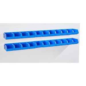 Einhängeleisten Schäfer Shop Select, 2 Stück, mit 22 Sichtlagerkästen LF 211, inkl. Befestigungsmaterial, L 1135 x B 68 x T 2 mm, Stahlblech, verzinkt Einhängeleisten Schäfer Shop Select, 2 Stück, mit 22 Sichtlagerkästen LF 211, inkl. Befestigungsmaterial, L 1135 x B 68 x T 2 mm, Stahlblech, verzinkt