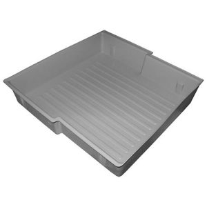 Einlegewanne für asecos Sicherheitsschränke der Q30, Q90, S90 und K90 Serie, Polypropylen, grau, B 440 x T 434 x H 88 mm, 11,5 l Einlegewanne für asecos Sicherheitsschränke der Q30, Q90, S90 und K90 Serie, Polypropylen, grau, B 440 x T 434 x H 88 mm, 11,5 l