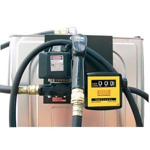 Elektropumpe CEMO, ca 50 l/min, 230V, selbstansaugend, Zählwerk, Zapfpistole mit Halter, 4 m Befüllschlauch Elektropumpe CEMO, ca 50 l/min, 230V, selbstansaugend, Zählwerk, Zapfpistole mit Halter, 4 m Befüllschlauch