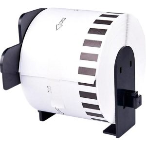 Endlosetiketten kompatibel zu Brother DK-22205, 62mm x 30,48m, Papier weiß, selbstklebend, permanent Endlosetiketten kompatibel zu Brother DK-22205, 62mm x 30,48m, Papier weiß, selbstklebend, permanent