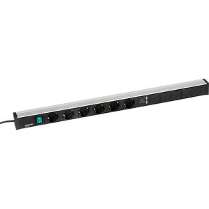 Energieleiste 836/1 für Treston Arbeitstische, 6-fach Steckdose, 1x Schalter, 2x USB-Typ A Energieleiste 836/1 für Treston Arbeitstische, 6-fach Steckdose, 1x Schalter, 2x USB-Typ A