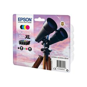 Epson 502XL Multipack – 4er-Pack – mit hoher Kapazität – Schwarz, Gelb, Cyan, Magenta – original – Tintenpatrone Epson 502XL Multipack – 4er-Pack – mit hoher Kapazität – Schwarz, Gelb, Cyan, Magenta – original – Tintenpatrone