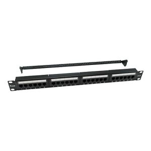 equip Pro – Patch Panel – CAT 6 – RJ-45 X 24 – Schwarz – 1U equip Pro – Patch Panel – CAT 6 – RJ-45 X 24 – Schwarz – 1U
