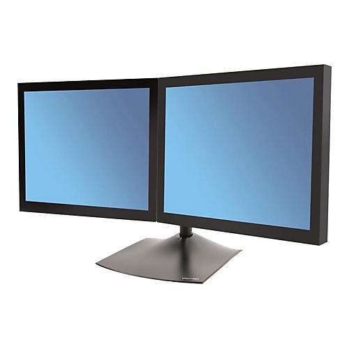 Ergotron DS100 - Aufstellung - horizontal - für 2 LCD-Displays - Aluminium, Stahl - Schwarz