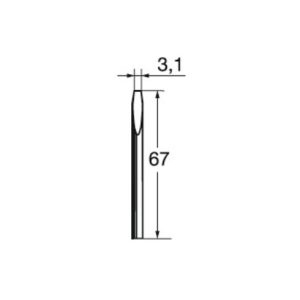 Ersa Lötspitze Serie 032 meißelförmig B.3,1mm 0032 KD/SB Ersa Lötspitze Serie 032 meißelförmig B.3,1mm 0032 KD/SB