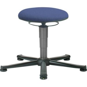 ESD Drehhocker, Stoff, mit Gleiter, blau ESD Drehhocker, Stoff, mit Gleiter, blau