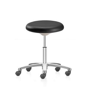 ESD-Labordrehstuhl 9107E, Kunstleder, schwarz ESD-Labordrehstuhl 9107E, Kunstleder, schwarz
