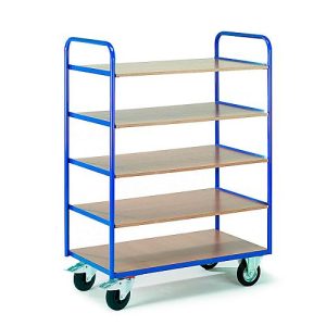 Etagenwagen mit 5 Böden, 1000 x 600 mm Etagenwagen mit 5 Böden, 1000 x 600 mm