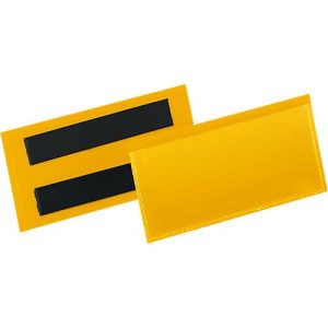 Etiketten- und Kennzeichnungstaschen B 100 x H 38 mm, 50 Stück, gelb Etiketten- und Kennzeichnungstaschen B 100 x H 38 mm, 50 Stück, gelb