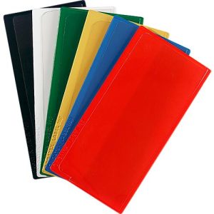 Etikettentasche Label PLUS, magnetisch, 50×110, rot Etikettentasche Label PLUS, magnetisch, 50×110, rot