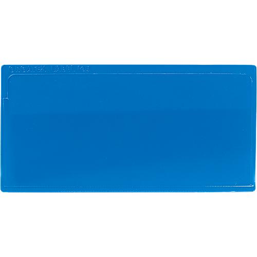 Etikettentasche Label PLUS, selbstklebend, 80x160, blau