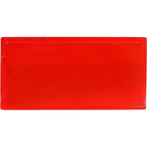Etikettentasche Label TOP, magnetisch, 80 x 160, rot Etikettentasche Label TOP, magnetisch, 80 x 160, rot