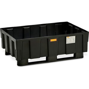 EURO-Auffangwanne 250/2 CEMO, Polyethylen, mit 2 Kufen, mit Zulassung, B 1205 x T 805 x H 430 mm, ohne Gitterrost EURO-Auffangwanne 250/2 CEMO, Polyethylen, mit 2 Kufen, mit Zulassung, B 1205 x T 805 x H 430 mm, ohne Gitterrost