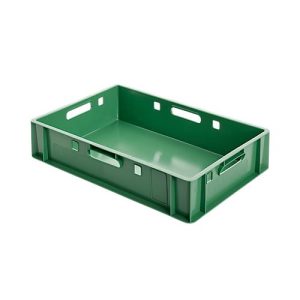 Euro Box Fleischkasten, lebensmittelecht, Inhalt 25,3 L, geschlossene Version, grün Euro Box Fleischkasten, lebensmittelecht, Inhalt 25,3 L, geschlossene Version, grün
