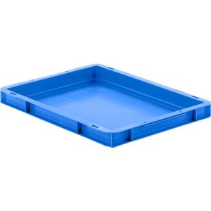Euro Box Serie EF 4040, aus PP, Inhalt 3,6 L, geschlossene Wände, Unterfassgriff, blau Euro Box Serie EF 4040, aus PP, Inhalt 3,6 L, geschlossene Wände, Unterfassgriff, blau