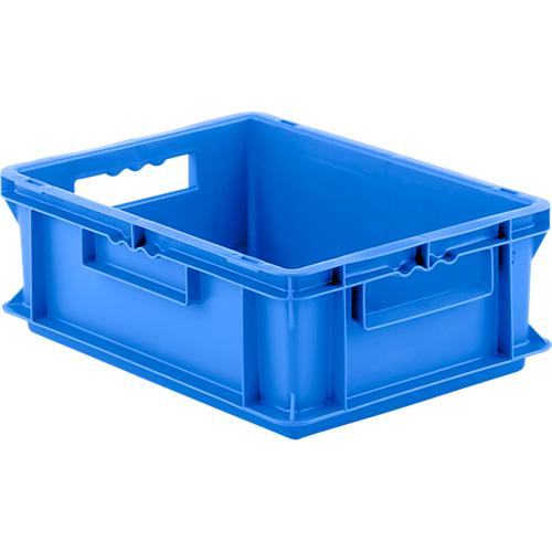 Euro Box Serie EF 4140, aus PP, Inhalt 12,8 L, geschlossene Wände, Durchfassgriff, blau