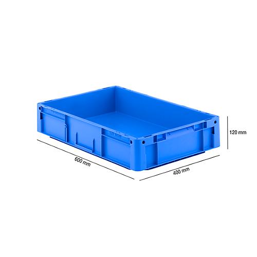 Euro Box Serie LTF 6120, aus PP, Inhalt 21 L, Unterfassgriff, blau
