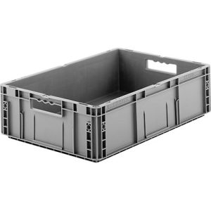 Euro Box Serie MF 6170, aus PP, Inhalt 30,8 L, Durchfassgriff, grau Euro Box Serie MF 6170, aus PP, Inhalt 30,8 L, Durchfassgriff, grau