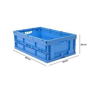 EURO-Maß Faltbox 6422 NG, ohne Deckel, für Lager- und Mehrwegtransport, 41,4 Liter, blau EURO-Maß Faltbox 6422 NG, ohne Deckel, für Lager- und Mehrwegtransport, 41,4 Liter, blau