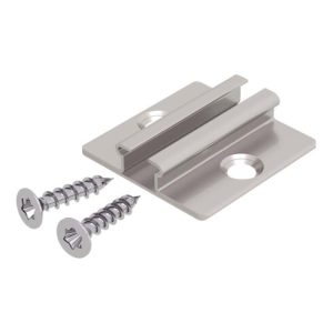 EVN Lichttechnik Montage Clip f.Aluprofile Edelstahl 2er Set NVS