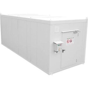 F-SAFE Gefahrstoffcontainer F90 BLS 2436 DIBt, isoliert, RAL 9002 grauweiß, B 3745 x T 2443 x H 2549 mm, 900 l Auffangvolumen F-SAFE Gefahrstoffcontainer F90 BLS 2436 DIBt, isoliert, RAL 9002 grauweiß, B 3745 x T 2443 x H 2549 mm, 900 l Auffangvolumen