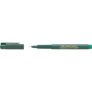 FABER-CASTELL Finepen Document, 0,4 mm, grün, 10 St. FABER-CASTELL Finepen Document, 0,4 mm, grün, 10 St.