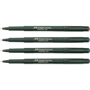FABER-CASTELL Finepen Document, 0,4 mm, schwarz, 10 St. FABER-CASTELL Finepen Document, 0,4 mm, schwarz, 10 St.