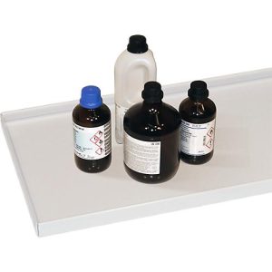 Fachboden für Gefahrstoffschrank Asecos V-LINE, Stahlblech, Traglast 50 kg, lichtgrau Fachboden für Gefahrstoffschrank Asecos V-LINE, Stahlblech, Traglast 50 kg, lichtgrau