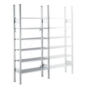 Fachbodenregal SSI Schäfer R3000, Grundregal, 5 verzinkte Böden, B 1055 x H 2278 mm Fachbodenregal SSI Schäfer R3000, Grundregal, 5 verzinkte Böden, B 1055 x H 2278 mm