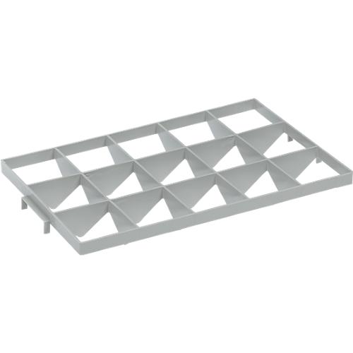 Fachwerkeinsatz FW 1191-2 oben, PE-HD, grau