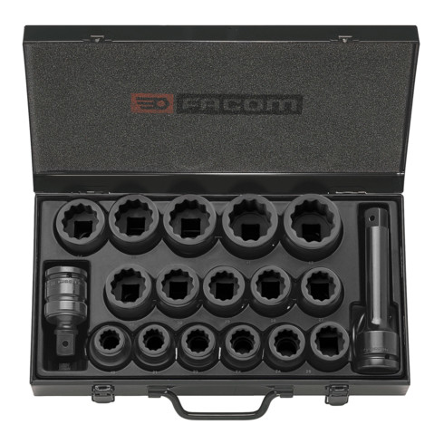Facom IMPACT-Steckschlüssel 3/4Z, Set 18-tl