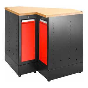 Facom JLS3 Eckunterschrank Holzplatte rot Facom JLS3 Eckunterschrank Holzplatte rot