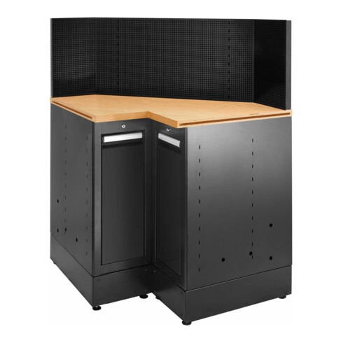 Facom JLS3 Eckunterschrank Holzplatte schwarz