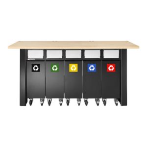 Facom JLS3 Set mit 5 Recyclingbehältern Facom JLS3 Set mit 5 Recyclingbehältern